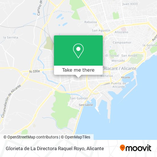 mapa Glorieta de La Directora Raquel Royo