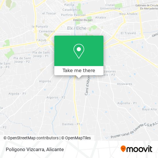 Polígono Vizcarra map