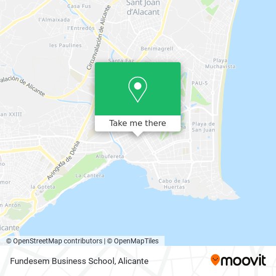 Fundesem Business School map