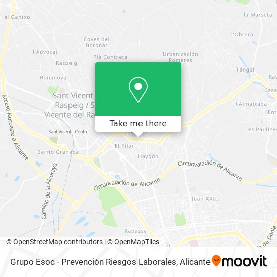 Grupo Esoc - Prevención Riesgos Laborales map