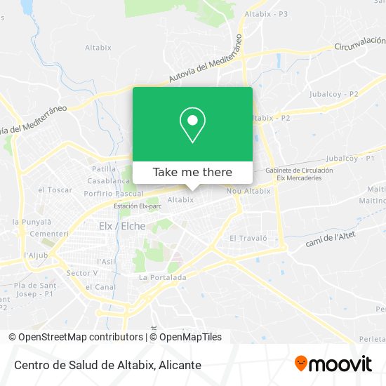 Centro de Salud de Altabix map