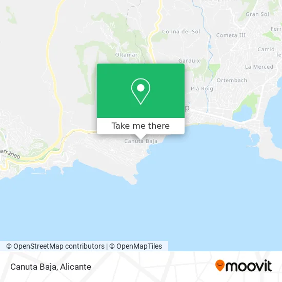 Canuta Baja map