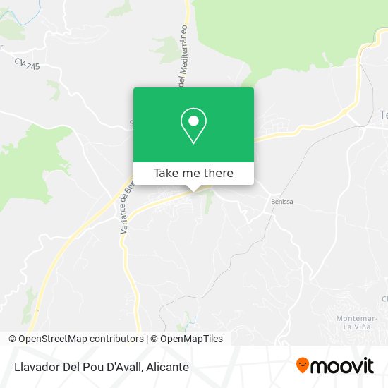 Llavador Del Pou D'Avall map