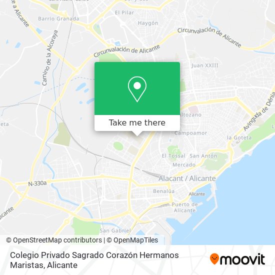 mapa Colegio Privado Sagrado Corazón Hermanos Maristas