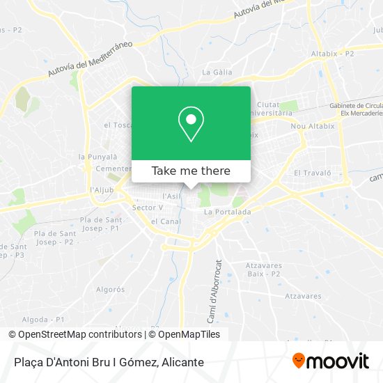 Plaça D'Antoni Bru I Gómez map