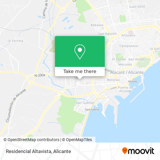 Residencial Altavista map