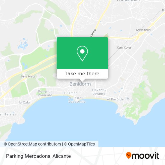 mapa Parking Mercadona