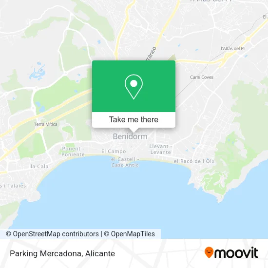 Parking Mercadona map