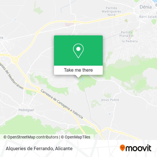 Alqueríes de Ferrando map