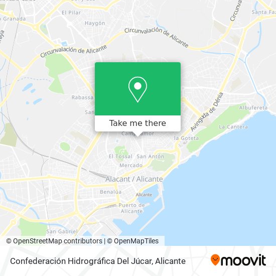 Confederación Hidrográfica Del Júcar map