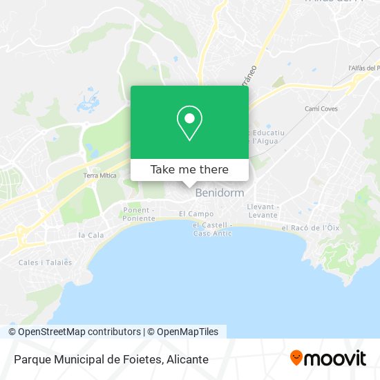 Parque Municipal de Foietes map