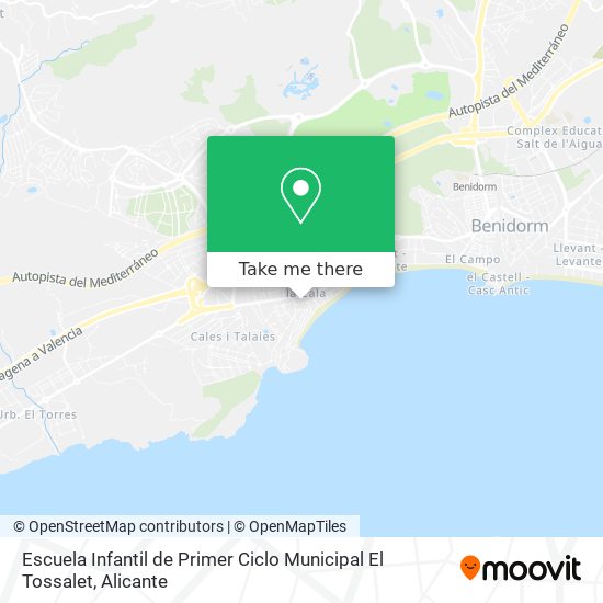 Escuela Infantil de Primer Ciclo Municipal El Tossalet map