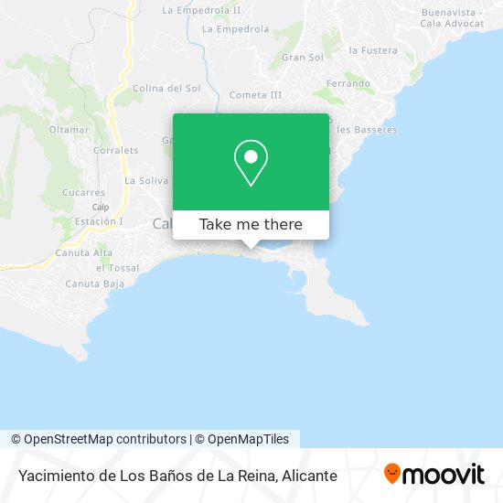 Yacimiento de Los Baños de La Reina map