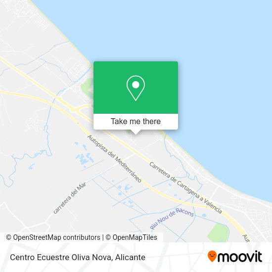 Centro Ecuestre Oliva Nova map