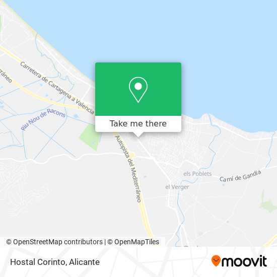 Hostal Corinto map