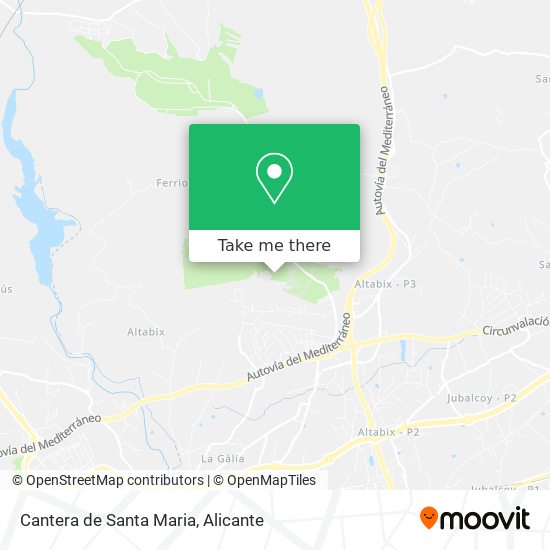 Cantera de Santa Maria map