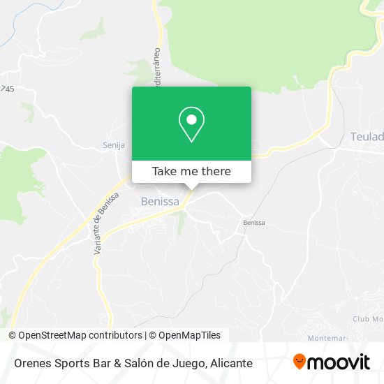 Orenes Sports Bar & Salón de Juego map