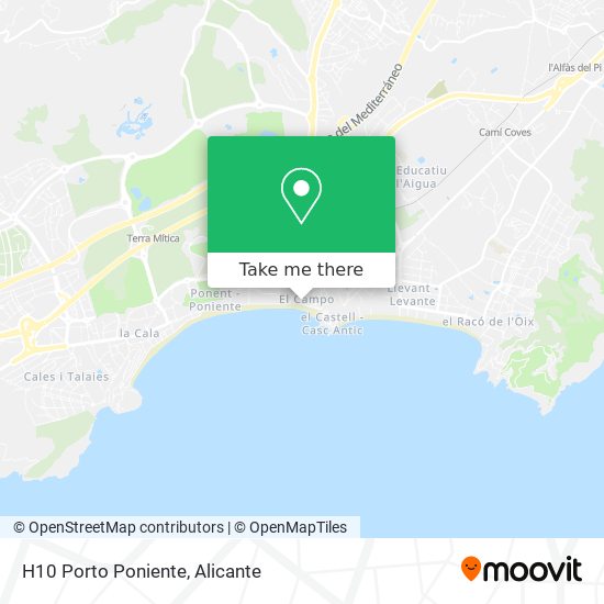 mapa H10  Porto  Poniente