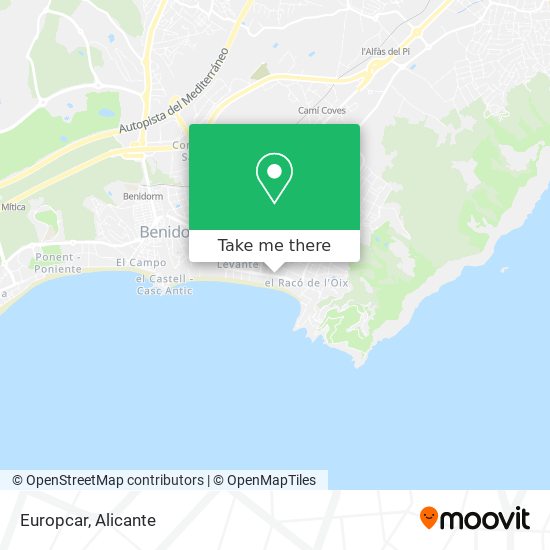 Europcar map