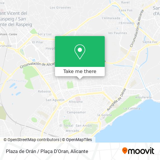 Plaza de Orán / Plaça D'Oran map