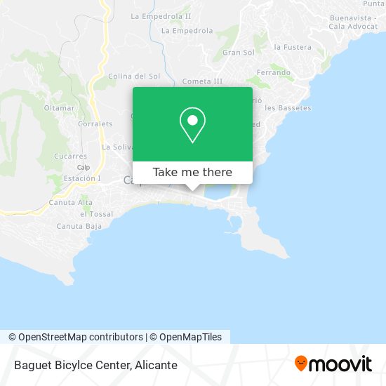 Baguet Bicylce Center map