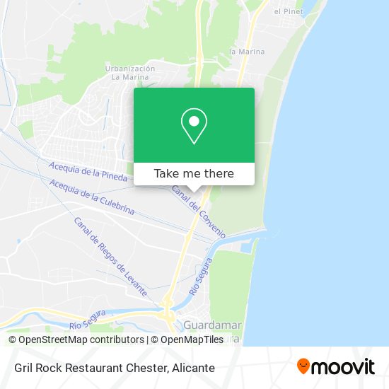 Gril Rock Restaurant Chester map
