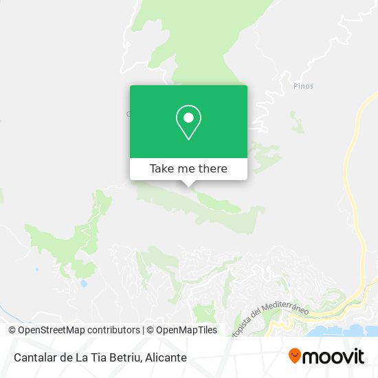 mapa Cantalar de La Tia Betriu