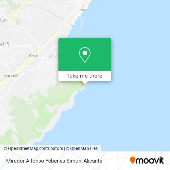 Mirador Alfonso Yébenes Simón map