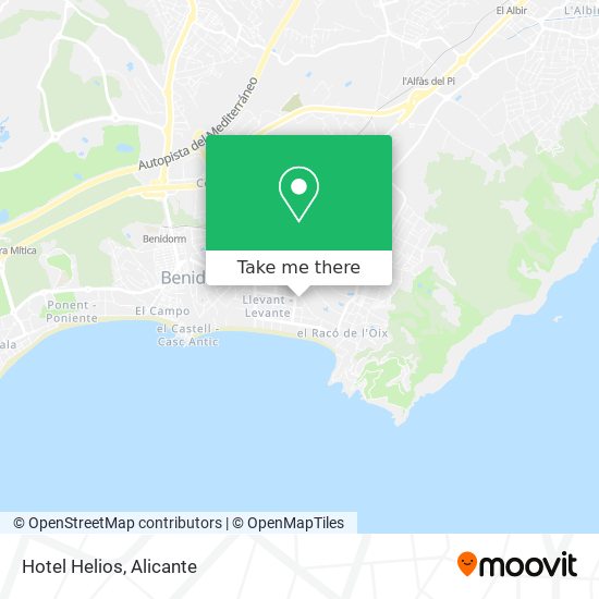 Hotel Helios map