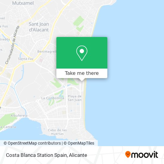 Costa Blanca Station Spain map
