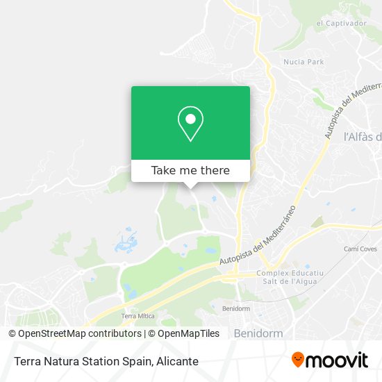 Terra Natura Station Spain map