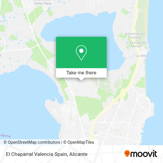 El Chaparral Valencia Spain map