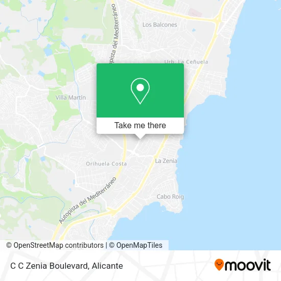 C C Zenia Boulevard map