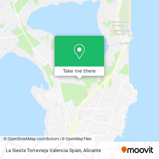 La Siesta Torrevieja Valencia Spain map