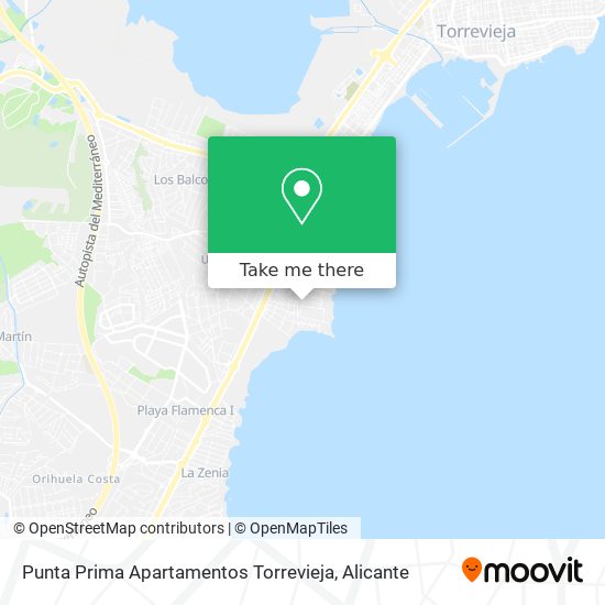 Punta Prima Apartamentos Torrevieja map