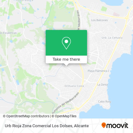 Urb Rioja Zona Comercial Los Dolses map