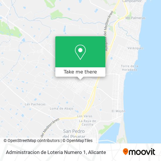 Administracion de Loteria Numero 1 map