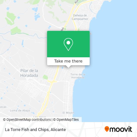 La Torre Fish and Chips map