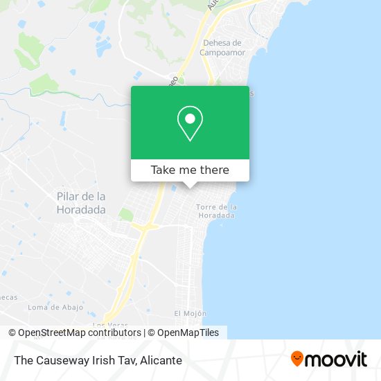 The Causeway Irish Tav map