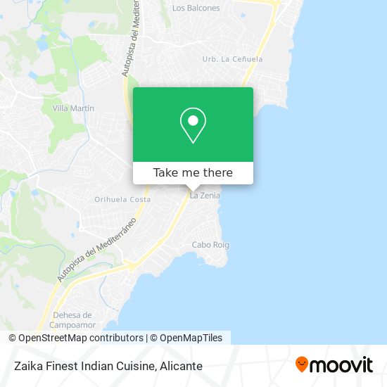 Zaika Finest Indian Cuisine map