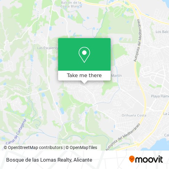 Bosque de las Lomas Realty map