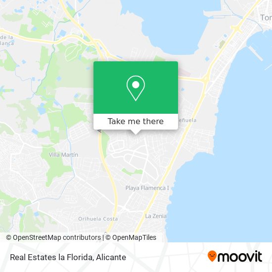 La Florida Orihuela Costa Map How To Get To Real Estates La Florida In Orihuela By Bus Or Train?