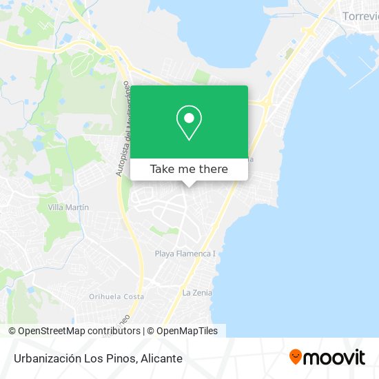 Urbanización Los Pinos map