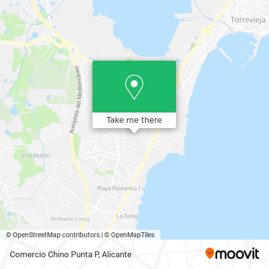 Comercio Chino Punta P map