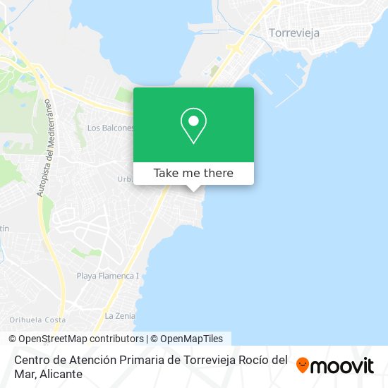 Centro de Atención Primaria de Torrevieja Rocío del Mar map