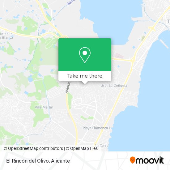 El Rincón del Olivo map