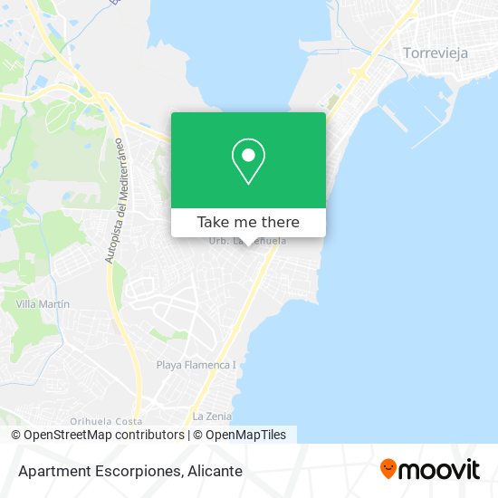 Apartment Escorpiones map