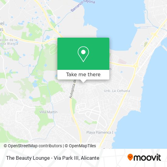 The Beauty Lounge - Via Park III map