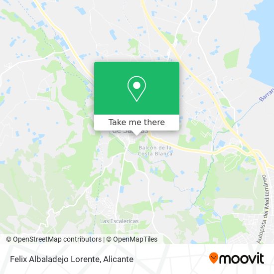 Felix Albaladejo Lorente map