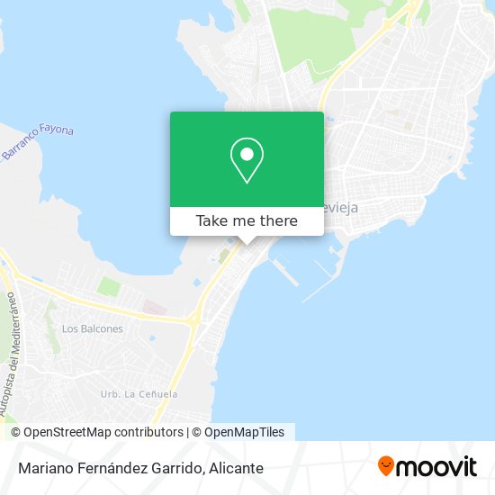 Mariano Fernández Garrido map